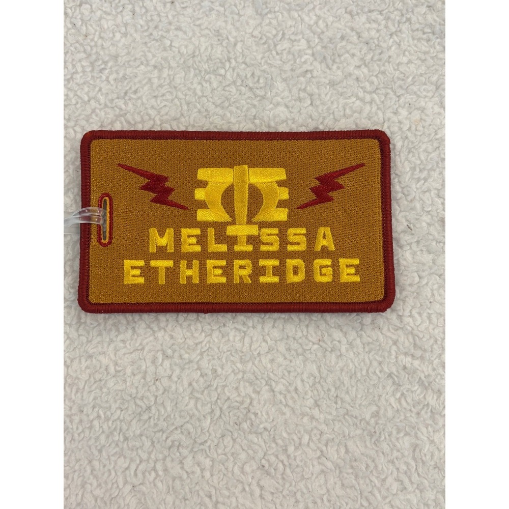 Melissa Etheridge Embroidered Luggage Tag Yellow Red Music Tour Merch Fan Gift